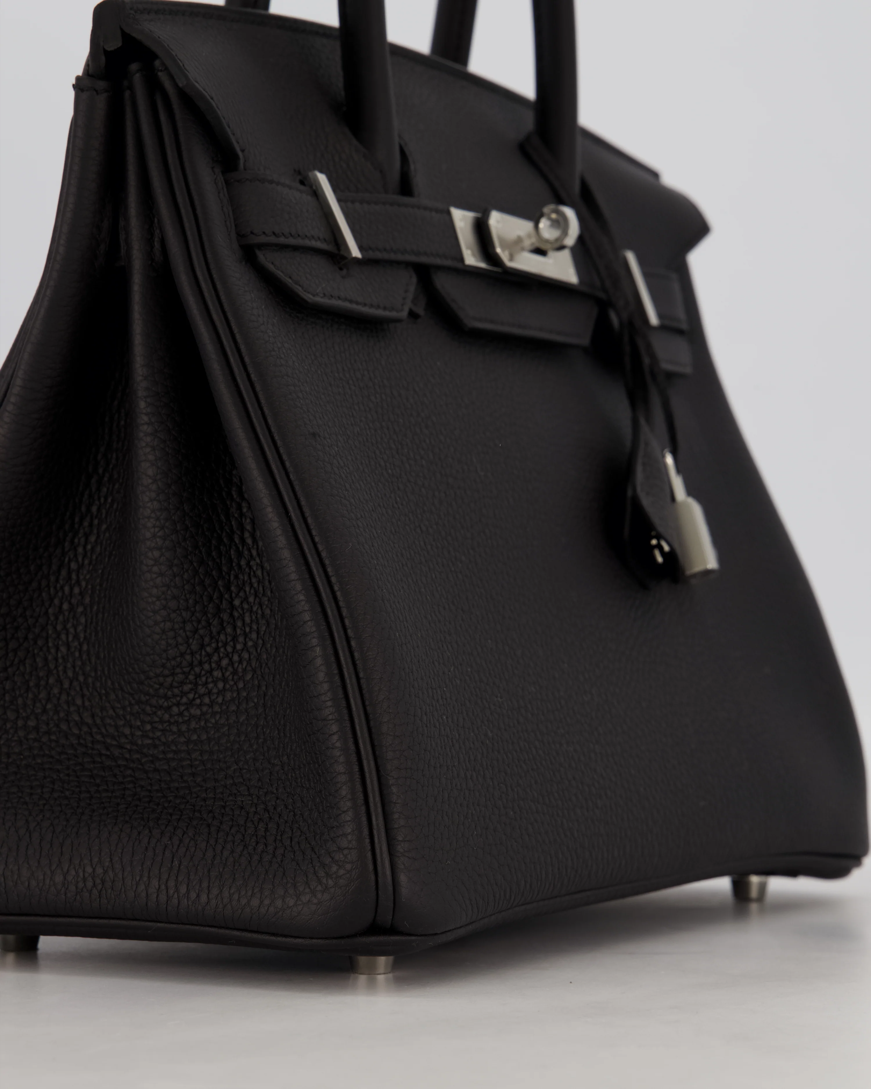 *VERY RARE* Hermès Birkin 30 Retourne Bag in Noir Togo Leather with Palladium Hardware - Image 9