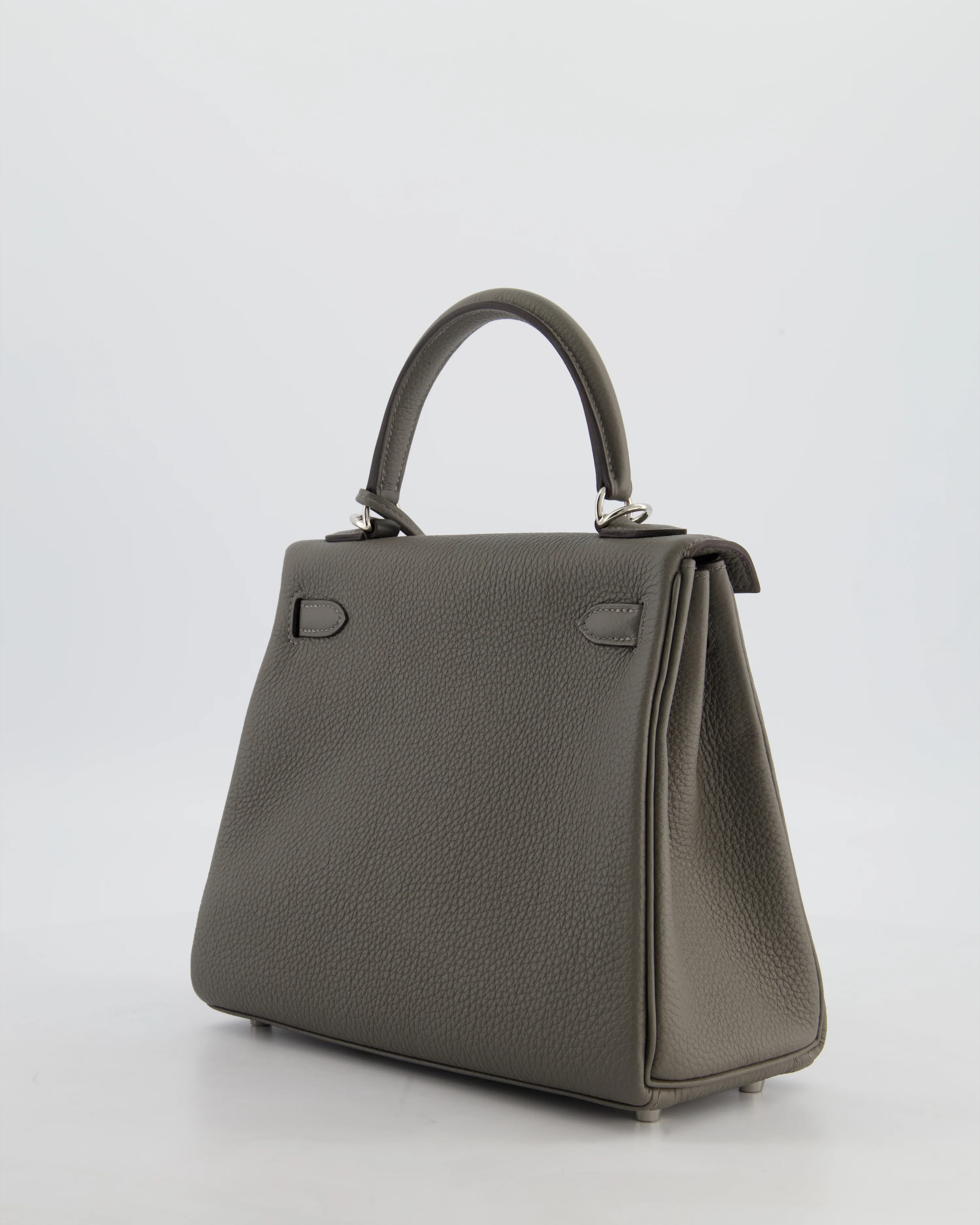 *HOT* Hermès Kelly 25 Rotourne Bag in Gris Meyer Togo Leather with Palladium Hardware - Image 5