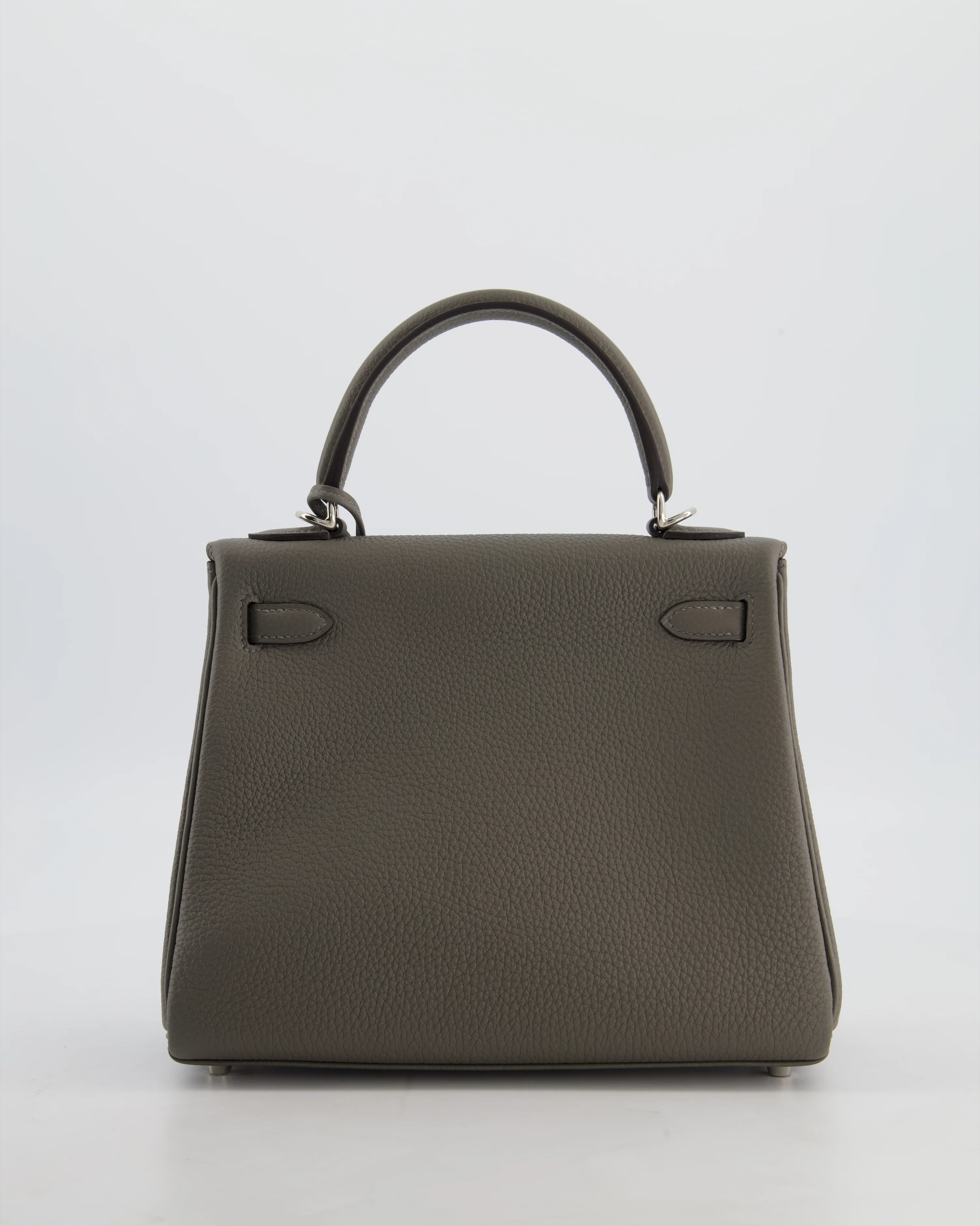 *HOT* Hermès Kelly 25 Rotourne Bag in Gris Meyer Togo Leather with Palladium Hardware - Image 6