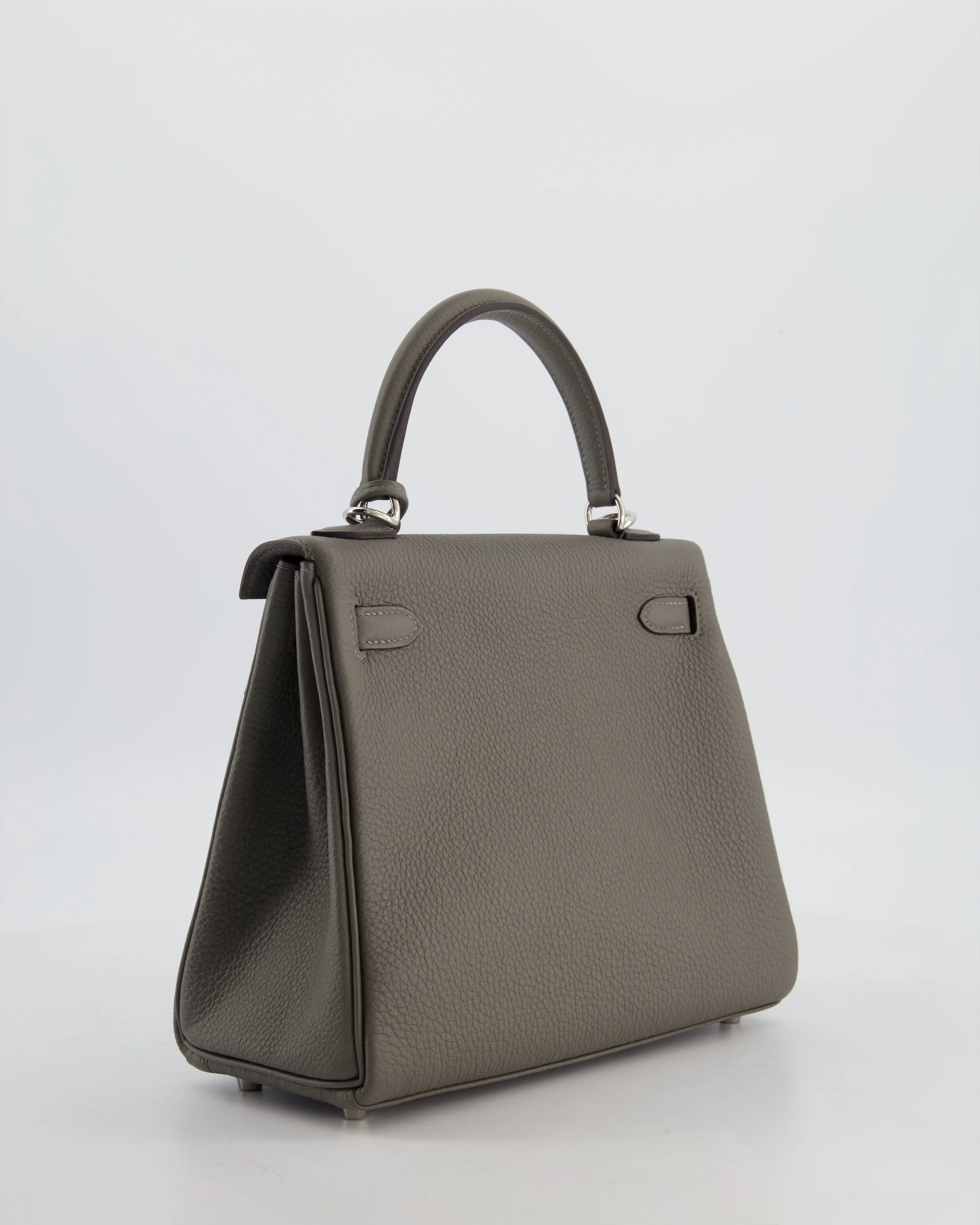*HOT* Hermès Kelly 25 Rotourne Bag in Gris Meyer Togo Leather with Palladium Hardware - Image 7