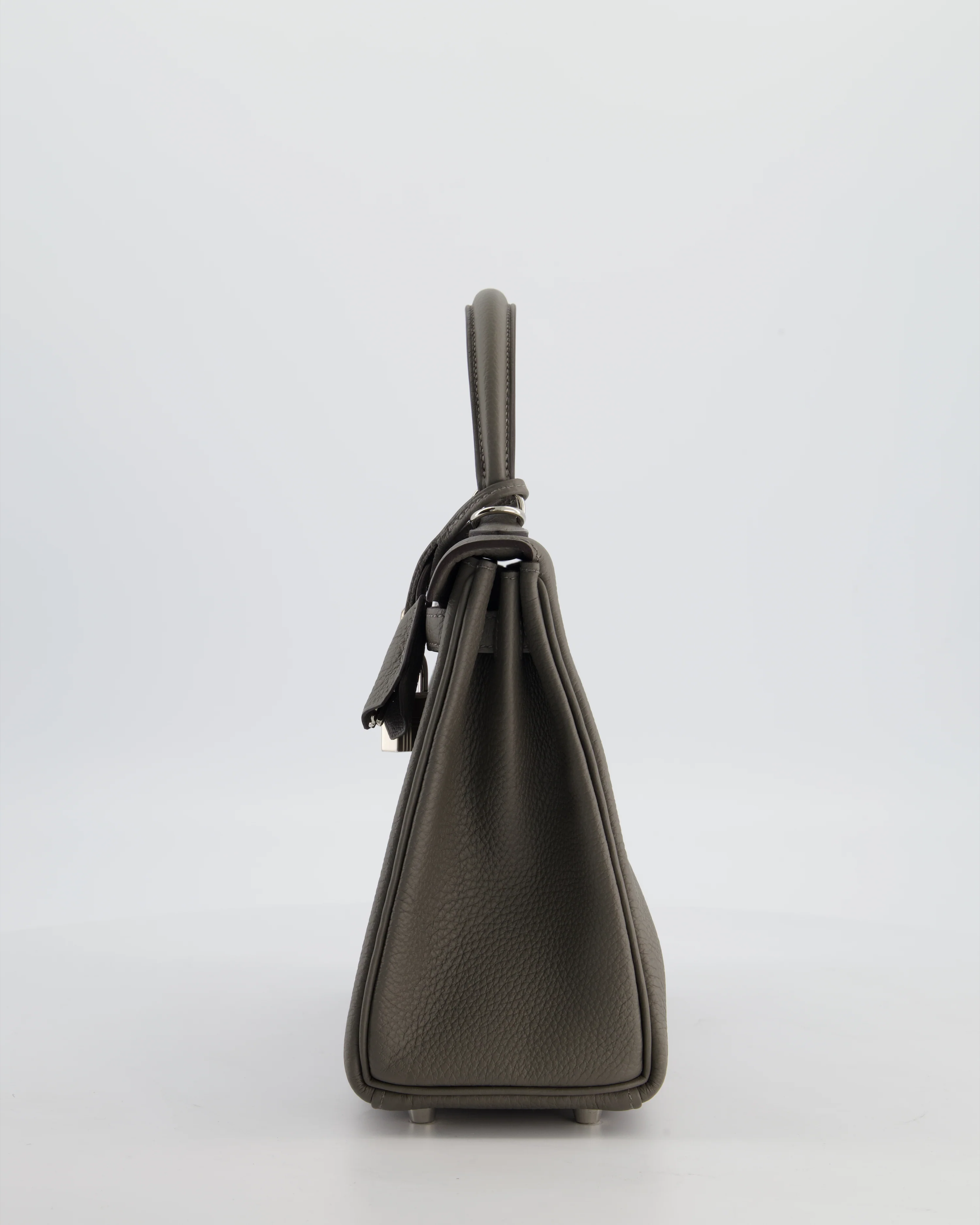 *HOT* Hermès Kelly 25 Rotourne Bag in Gris Meyer Togo Leather with Palladium Hardware - Image 8