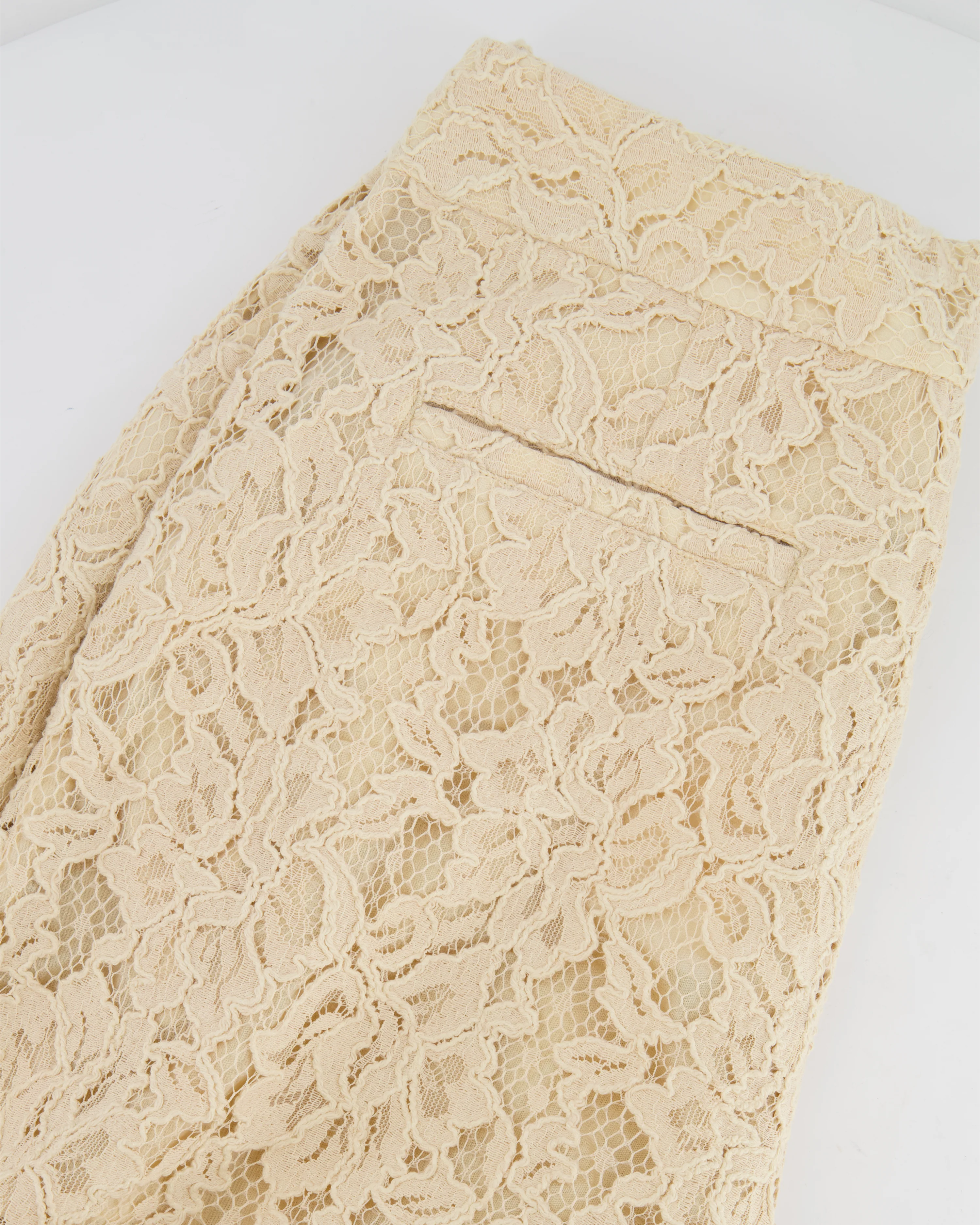 Zimmermann Beige Lace Natura Shirt and Trousers Set Size 2 (UK 10/12) RRP £1,200 - Image 12