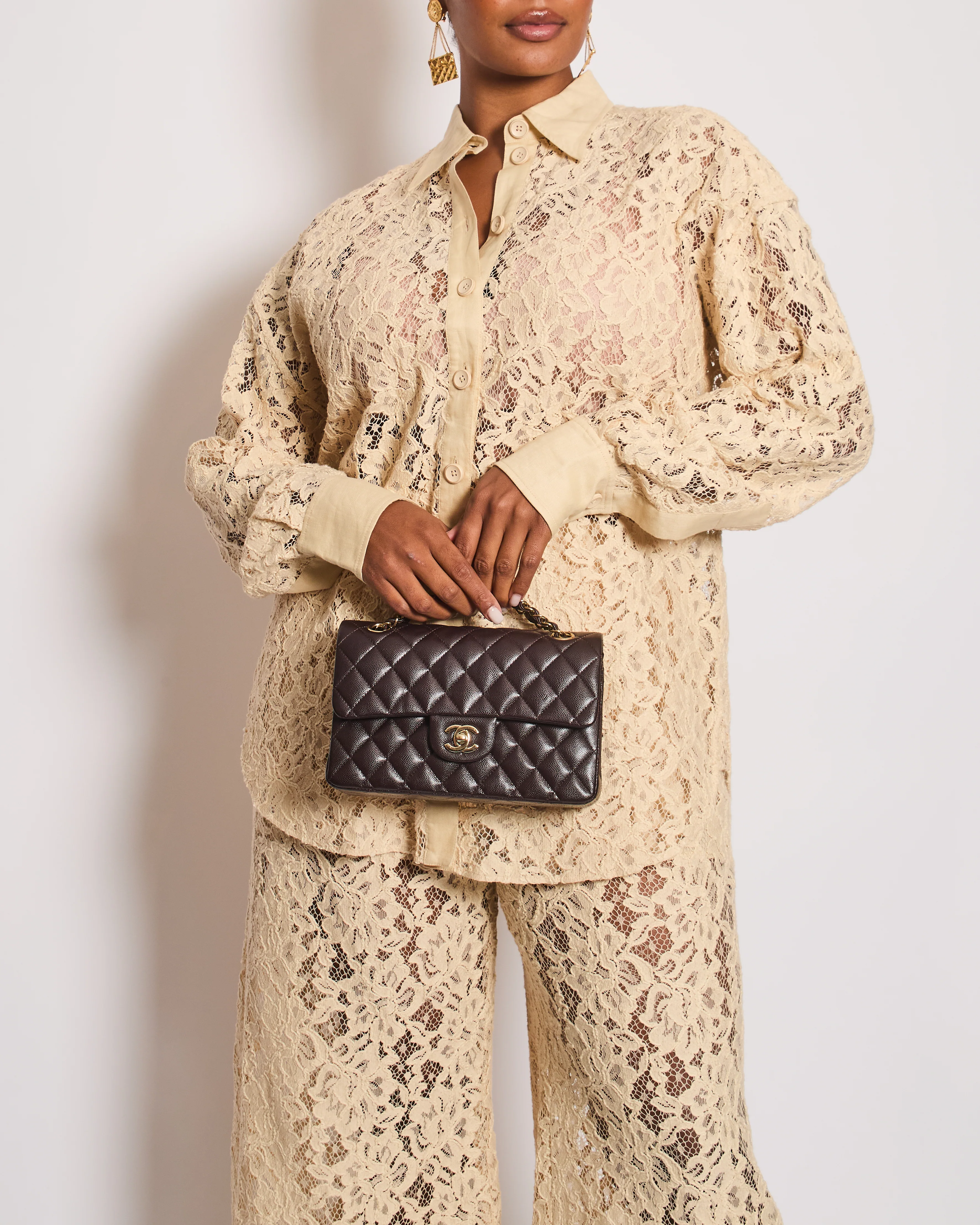 Zimmermann Beige Lace Natura Shirt and Trousers Set Size 2 (UK 10/12) RRP £1,200 - Image 4