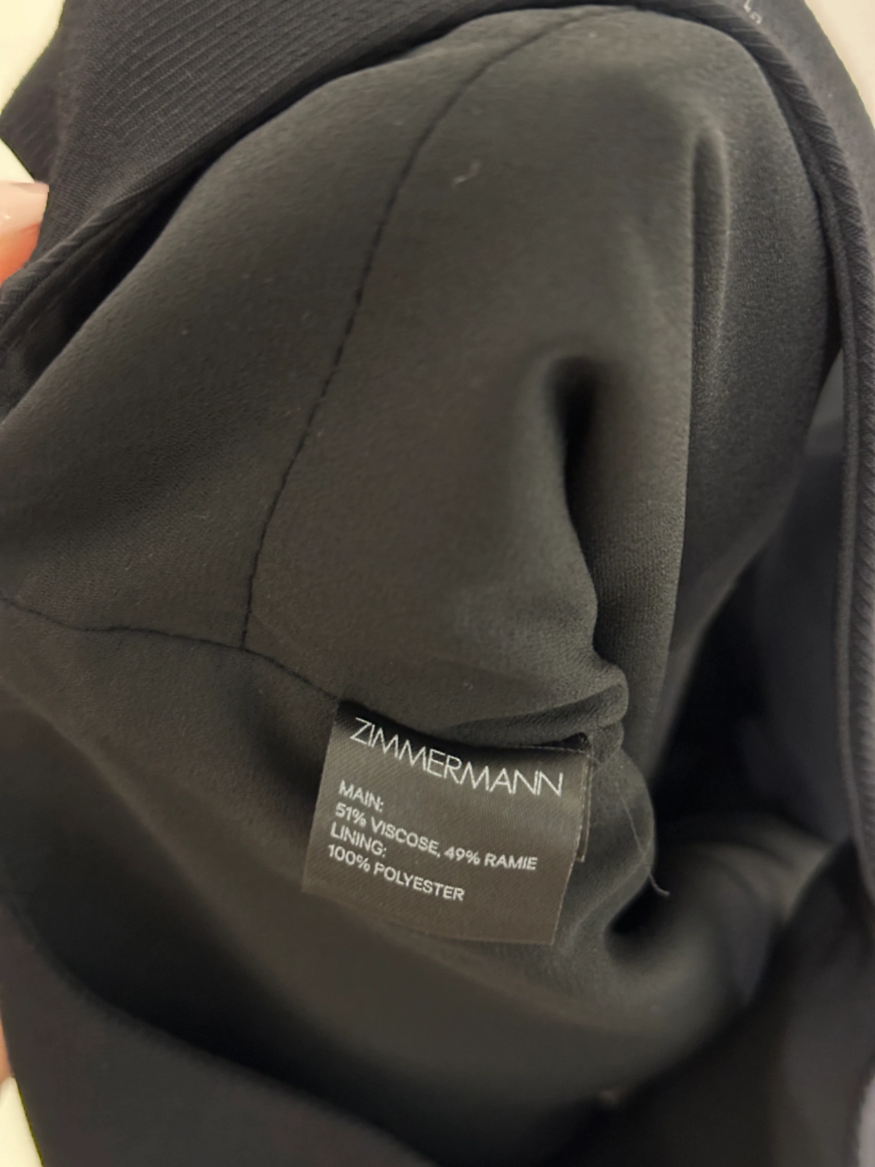 Zimmermann Black Jumpsuit with Ruched Detail Size 0 (UK 8) - Image 9