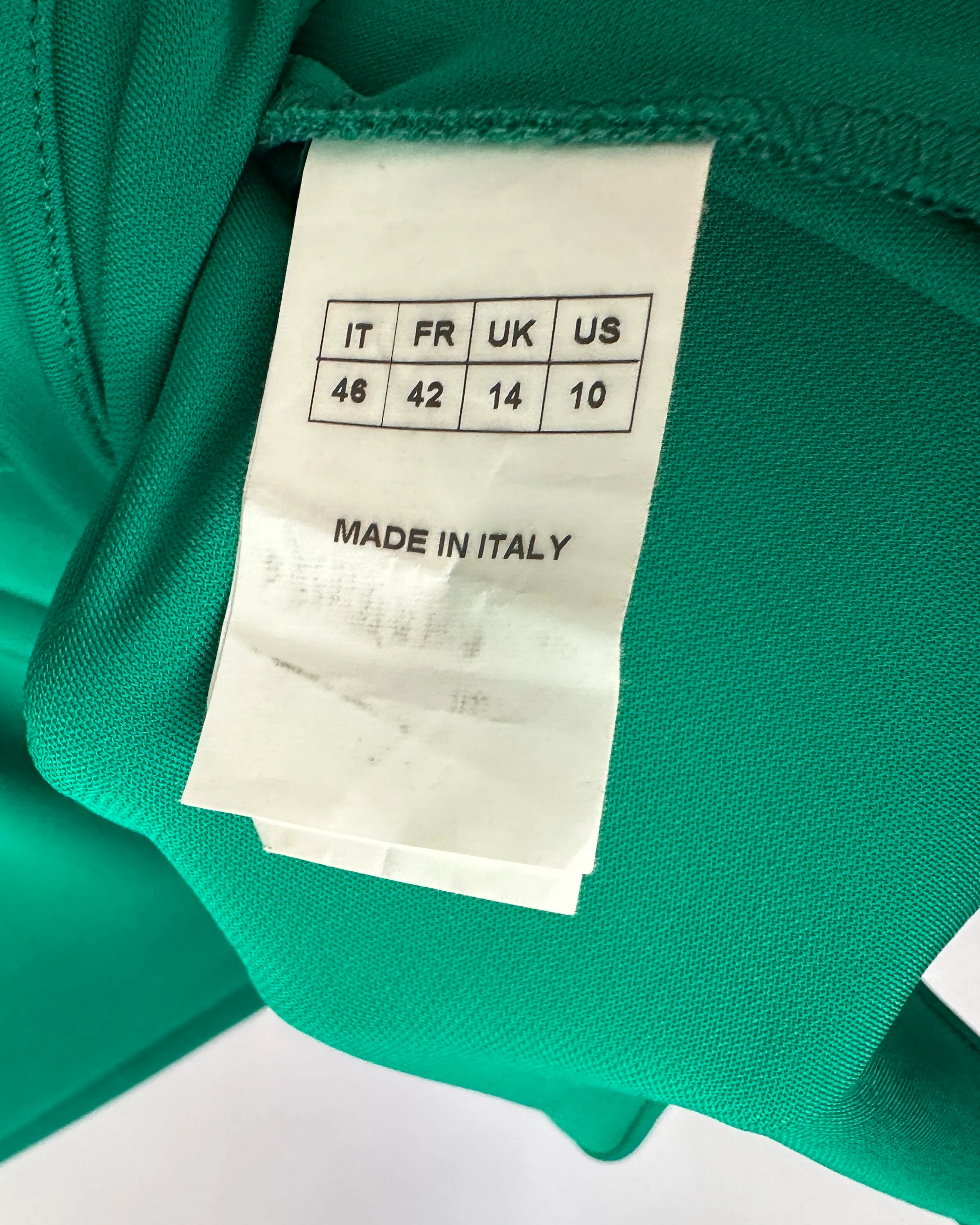 Zuhair Murad Green One-Sleeve Midi Dress with Crystal Embroidery Size IT 46 (UK 14) - Image 11